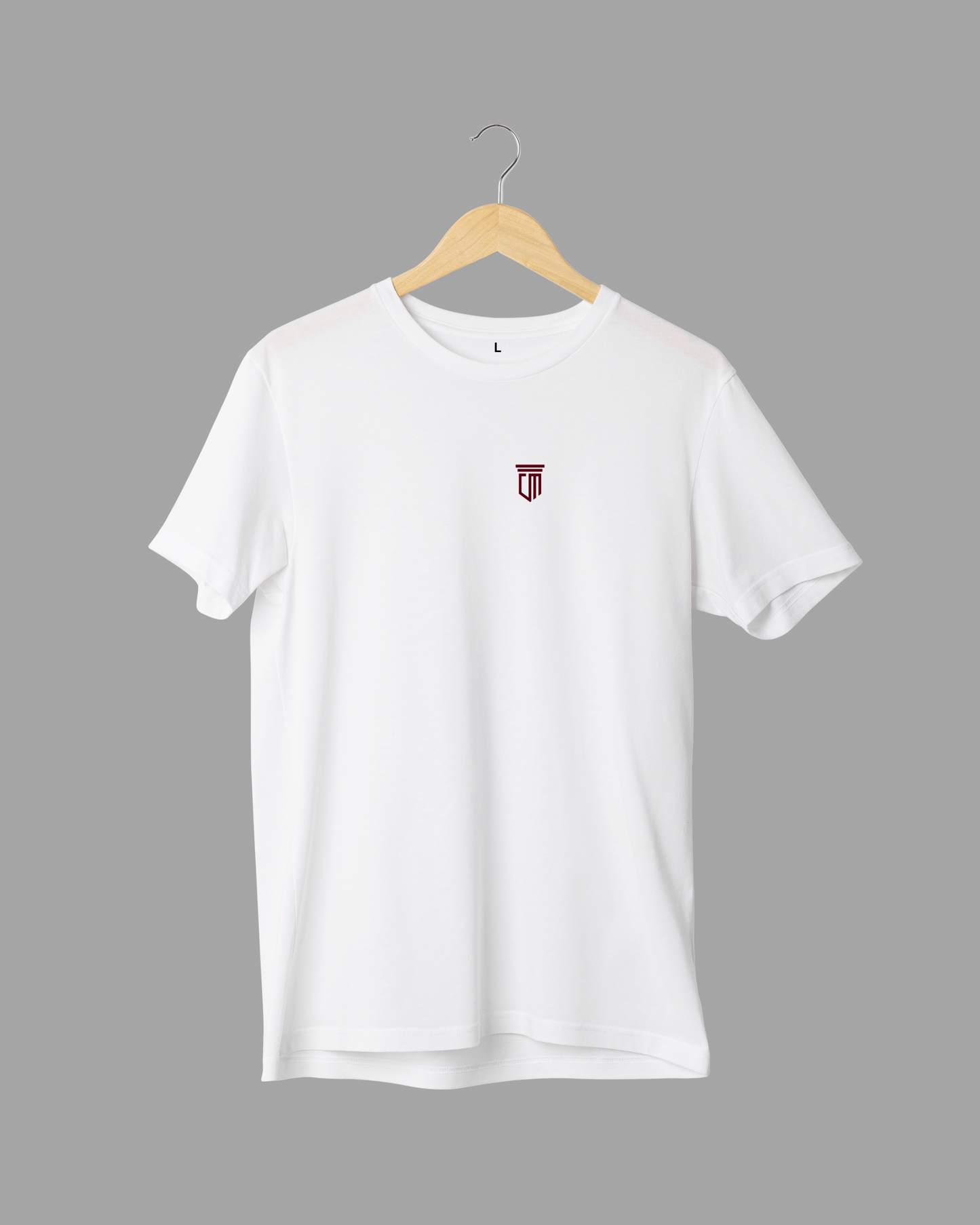 Couple Mart Men’s 100% Cotton White Plain T-Shirt – Soft, Breathable